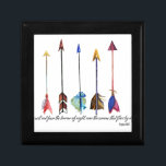 Psalm 91 Arrow Gift Box<br><div class="desc">A row of beautiful watercolor arrows with a favourite Psalm.</div>