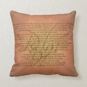 Psalm 91 Bible Verse Cushion
