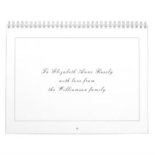 Psalm 91 Christian Black & White Scripture Calendar