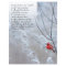 Psalm 91, Christian poster with a red bird