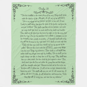 Psalm 91 Fleece Blanket