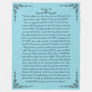 Psalm 91 Fleece Blanket