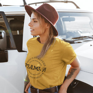 Psalm 91 Graffiti bible script T-Shirt