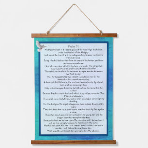 Psalm 91 hanging tapestry
