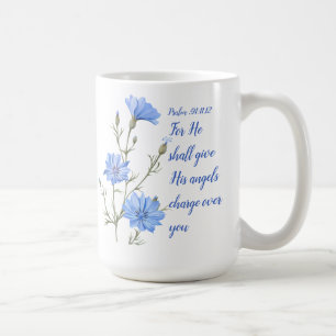 Psalm 91  He Shall Give His Angels Inspirational Coffee Mug