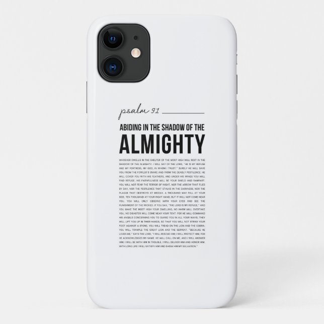 Psalm 91 NKJV Case-Mate iPhone Case (Back)