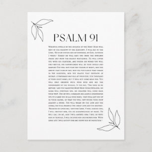 Psalm 91  postcard