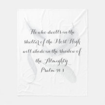 Psalm 91 Soft and Cosy Blanket
