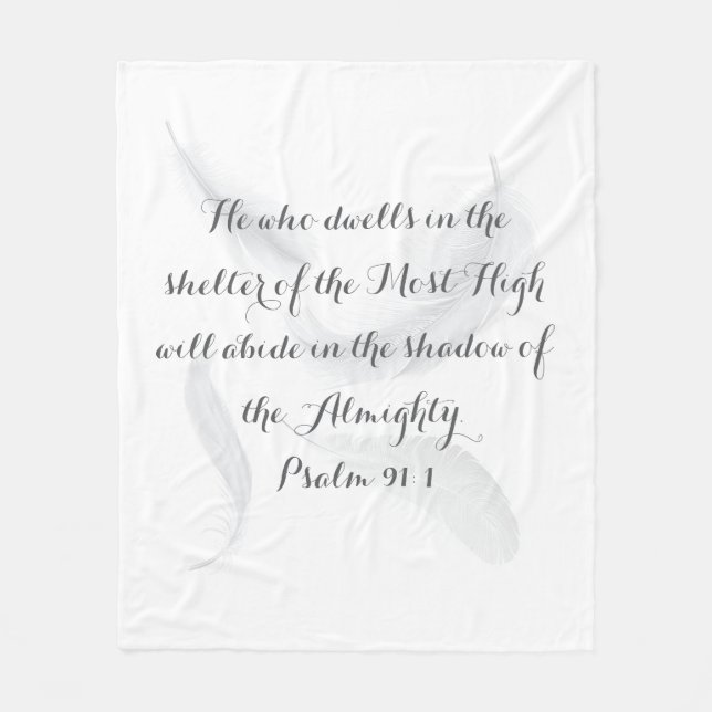 Psalm 91 Soft and Cosy Blanket (Front)