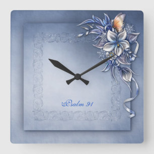 Psalm 91 ^  Square Wall Clock
