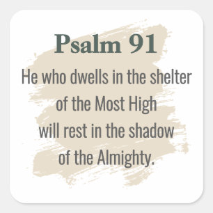 Psalm 91 Sticker – He Who Dwells