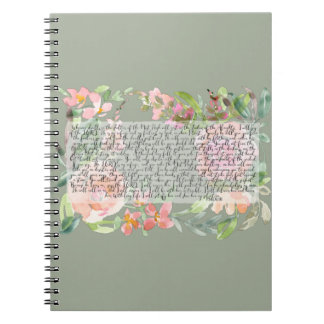 Psalm 91 watercolor scripture art notebook