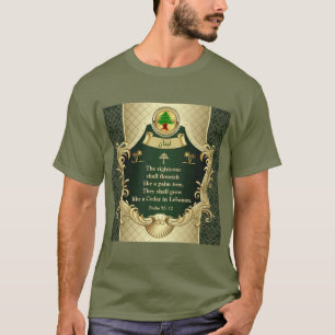 Psalm 92:12 Maronite Church Cedar of Lebanon T-Shi T-Shirt