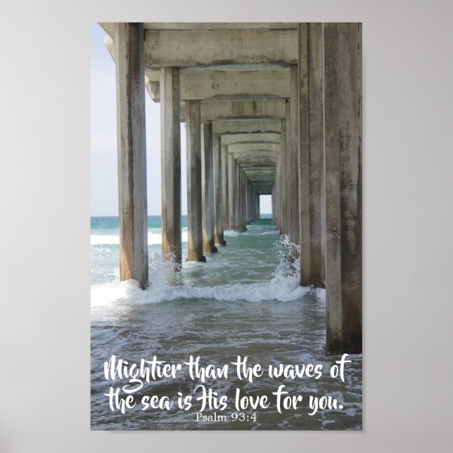 Psalm 93:4 Art Print (Front)