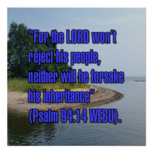 Psalm 94:14 WEBU Poster