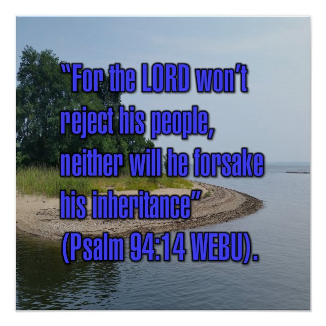 Psalm 94:14 WEBU Poster (Front)