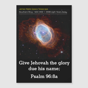 Psalm 96:8a Scripture for 2025 Magnetic Invitation