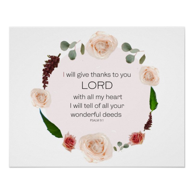 Psalm 9 poster (Front)