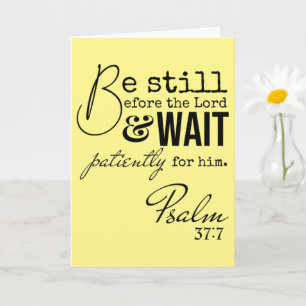 Psalm Be Still Easter Scripture Blank Religious Card