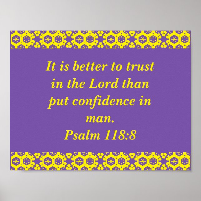 Psalm bible verse poster (Front)