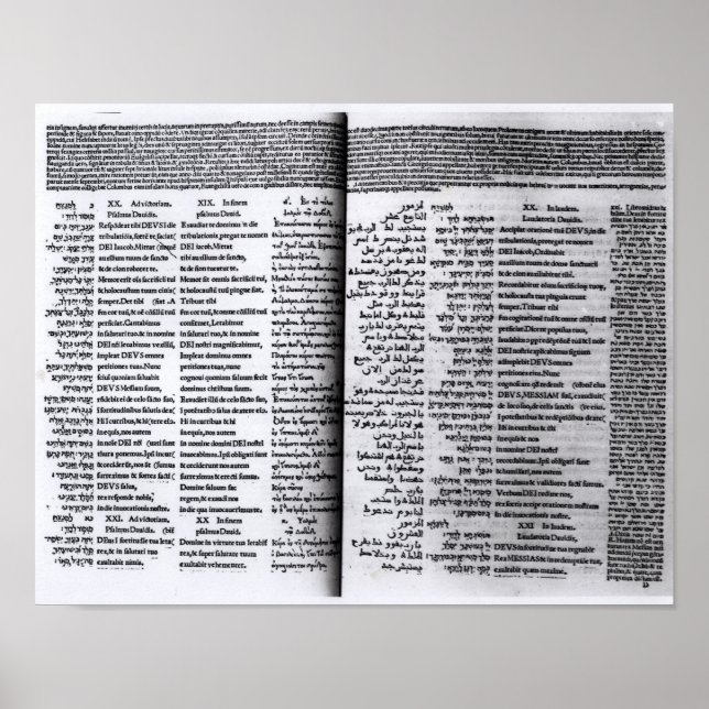 Psalm of David: Psalterim Octaplums, 1516 Poster (Front)