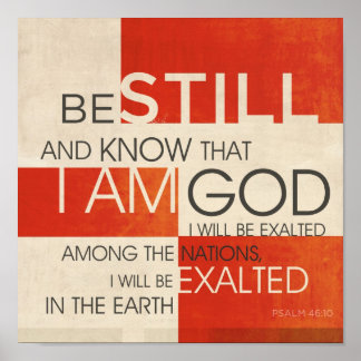 Psalm Scripture Collage Poster