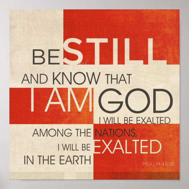 Psalm Scripture Collage Poster (Front)