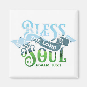 Psalms 103 Christian Design Magnet