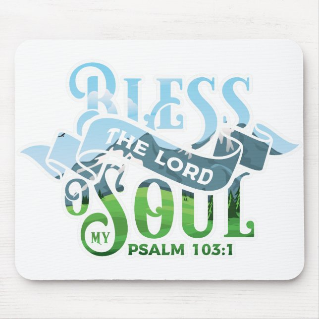 Psalms 103 Christian Design Mouse Pad (Front)