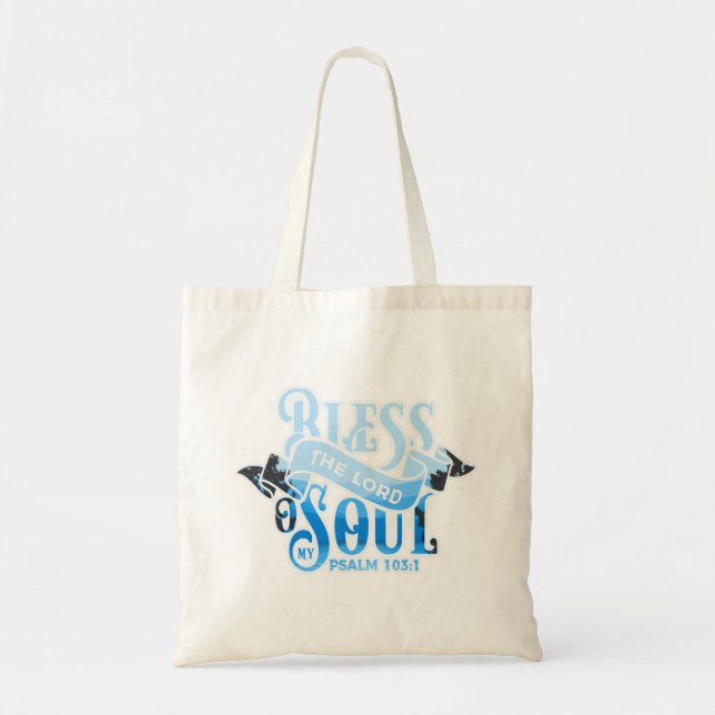 Psalms 103 Christian Design Tote Bag (Front)