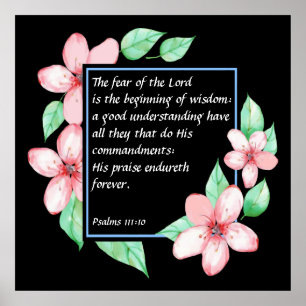 Psalms 111:10  poster