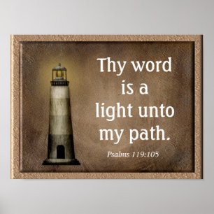 Psalms 119:105 -- Art Print