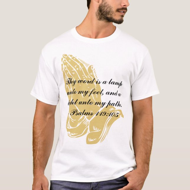 Psalms 119:105 T-Shirt (Front)