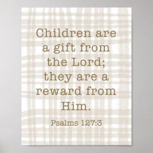 Psalms 127 Scripture Wall Art