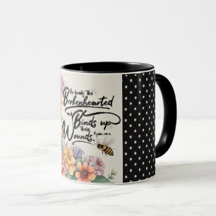  Psalms 147:3 Christian Bible Verse Image Mug