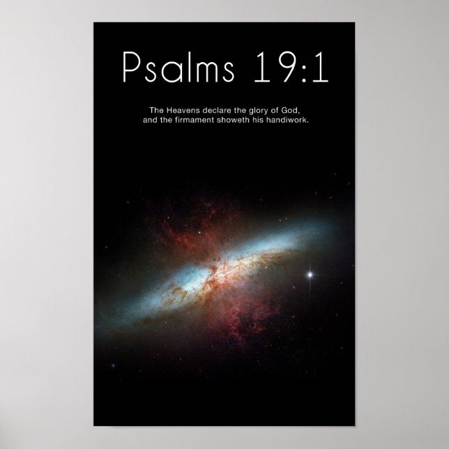 Psalms 19:1 Poster (Front)