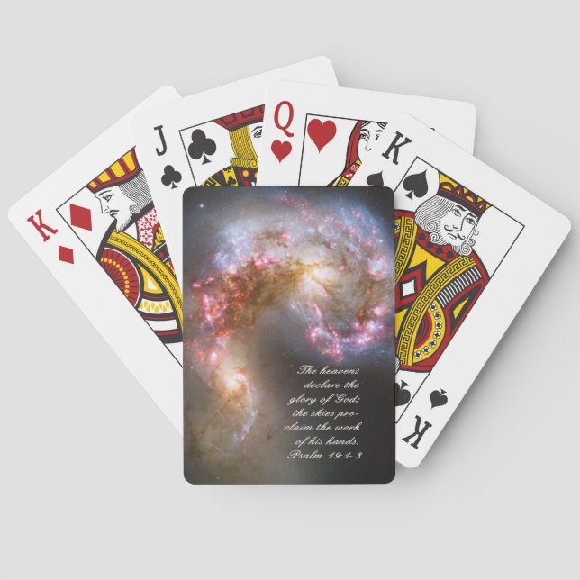 Psalms 19 Inspirational Playing Cards (Back)