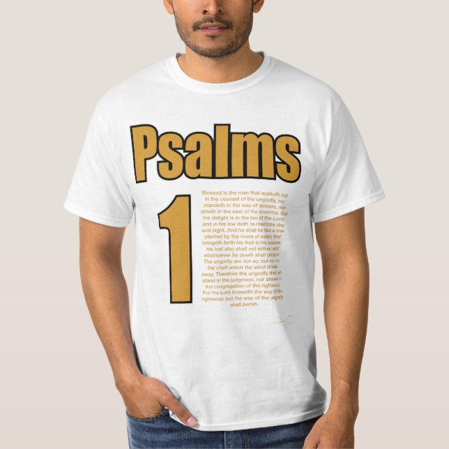 Psalms 1 T-Shirt (Front)