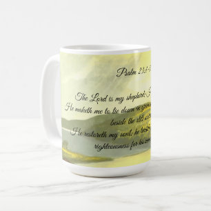 Psalms 23:1-3 Coffee Mug
