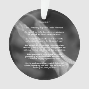 Psalms 23: 1-6 ornament
