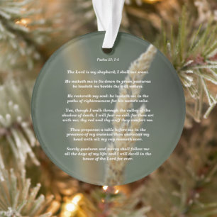 Psalms 23: 1-6 ornament