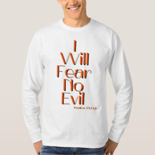 Psalms 23:4 Bible Verse Quote Men's T-Shirt