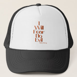 Psalms 23:4 Bible Verse Quote Trucker Hat