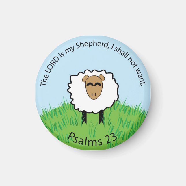 Psalms 23 magnet (Front)