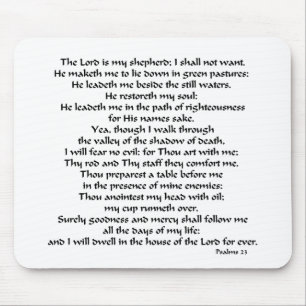 Psalms 23 mouse pad