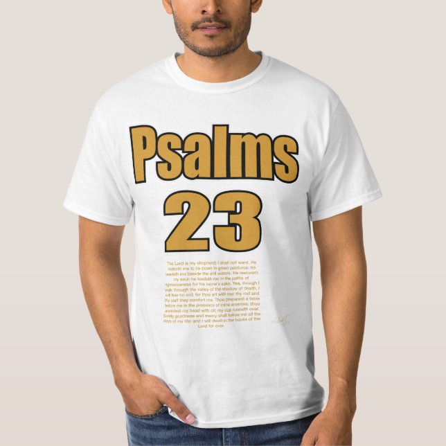 Psalms 23 T-Shirt (Front)