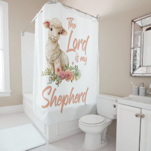 Psalms 23 The Lord Is My Shepherd Christian Faith Shower Curtain