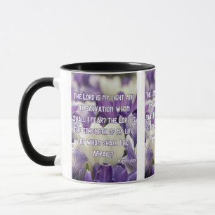 Psalms 27:1 KJV Bible Scripture Pic Two-Tone Mug
