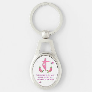 Psalms 37:4 key ring