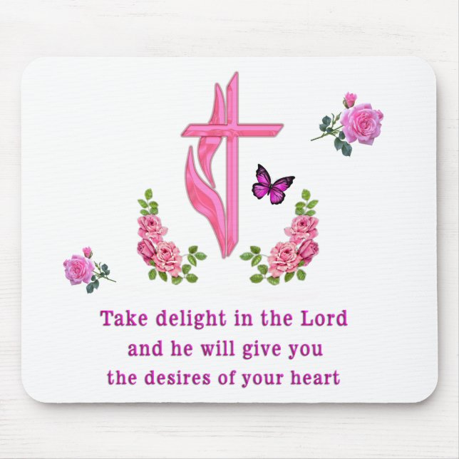 Psalms 37:4  mouse pad (Front)